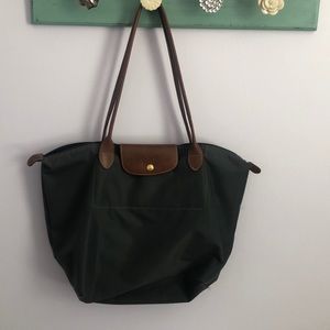 Dark Grey Large Longchamp Bag
